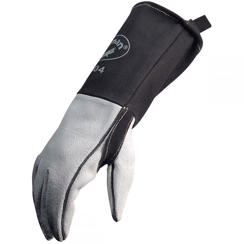 Caiman 1504 - Cow Split FR Cotton Cuff MIG/Stick Welding Gloves