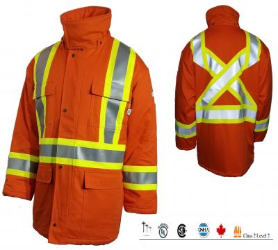 Rasco FR 88/12 HI VIS Safety Lined Parka - FR8206OH